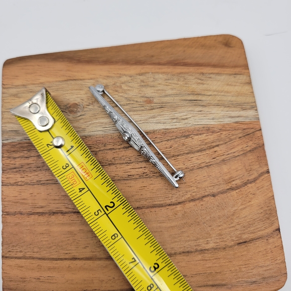 Very Intricate French Art Deco Revival Silver Plated  Rhinestone Centerpiece - Picture 10 of 10